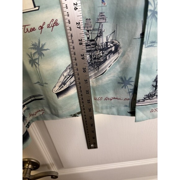 Vintage Kalaheo Hawaiian Shirt Mens 3XL Pearl Harbor USS Arizona WW2 Hawaii USA - Picture 3 of 11